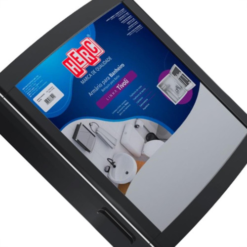 Armario Plastico Herc Tivoli Externo/Embutir 33,8X32,2 Preto Armario Plastico Herc Tivoli Externo/Embutir 33,8X32,2 Preto