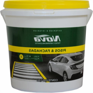Tinta Novatintas Piso 3,6L Branca Galao  Tinta Novatintas Piso 3,6L Branca Galao