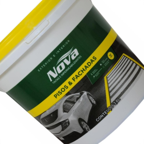 Tinta Novatintas Piso 3,6L Branca Galao  Tinta Novatintas Piso 3,6L Branca Galao