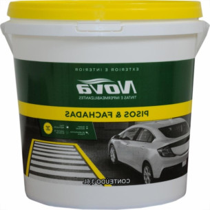Tinta Novatintas Piso 3,6L Cinza Galao  Tinta Novatintas Piso 3,6L Cinza Galao