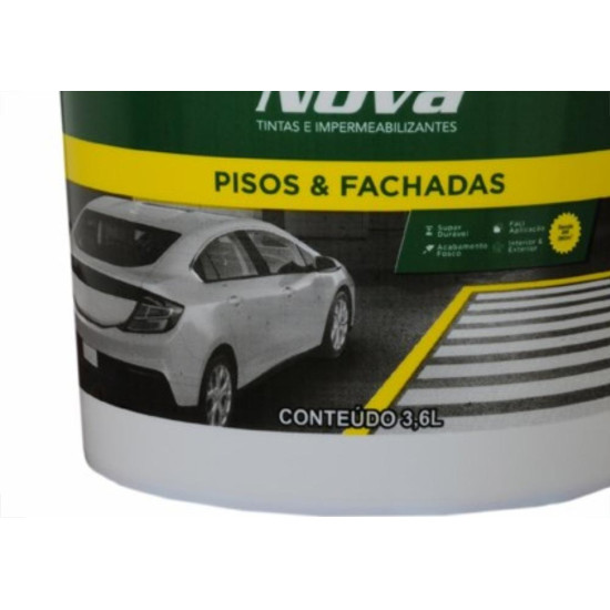 Tinta Novatintas Piso 3,6L Cinza Chumbo Galao  Tinta Novatintas Piso 3,6L Cinza Chumbo Galao