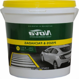 Tinta Novatintas Piso 3,6L Preta Galao  Tinta Novatintas Piso 3,6L Preta Galao