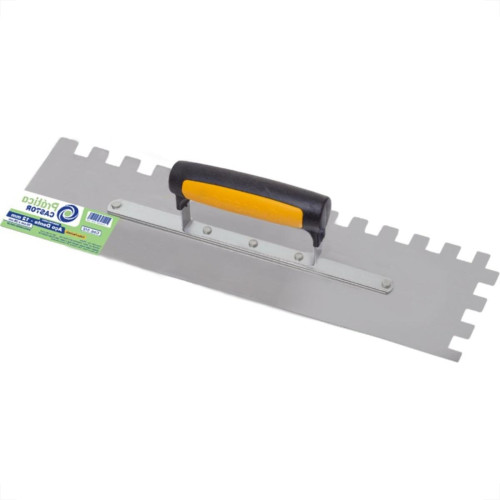Desempenadeira Aco Castor Dentada 12 10X35Cm Com Cabo Plastico 512 Desempenadeira Aco Castor Dentada 12 10X35Cm Com Cabo Plastico 512