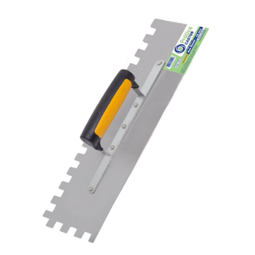 Desempenadeira Aco Castor Dentada 12 10X35Cm Com Cabo Plastico 512 Desempenadeira Aco Castor Dentada 12 10X35Cm Com Cabo Plastico 512