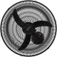 Ventilador Parede Ventisol 50Cm Preto Grade Plastico 220V 130W 14062 Ventilador Parede Ventisol 50Cm Preto Grade Plastico 220V 130W 14062