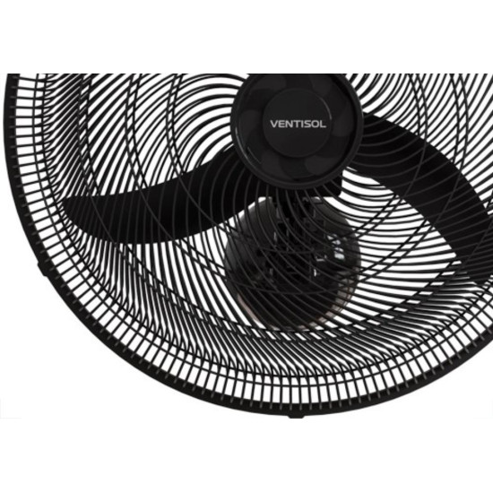 Ventilador Parede Ventisol 50Cm Preto Grade Plastico 220V 130W 14062 Ventilador Parede Ventisol 50Cm Preto Grade Plastico 220V 130W 14062