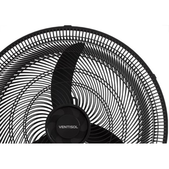 Ventilador Parede Ventisol 50Cm Preto Grade Plastico 220V 130W 14062 Ventilador Parede Ventisol 50Cm Preto Grade Plastico 220V 130W 14062