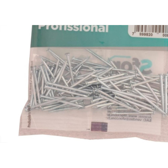 Prego Aco Sforplast Com Cabeca 12X12 (1,80X28mm) (1,80X28mm) 100pcs