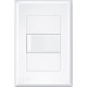 Conjunto Fame Evidence 4X2 Branco Com Placa(1Paralelo) 16A Conjunto Fame Evidence 4X2 Branco Com Placa(1Paralelo) 16A