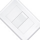Conjunto Fame Evidence 4X2 Branco Com Placa(1Paralelo) 16A Conjunto Fame Evidence 4X2 Branco Com Placa(1Paralelo) 16A
