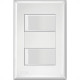 Conjunto Fame Evidence 4X2 Branco Com Placa(2Simples) 16A Conjunto Fame Evidence 4X2 Branco Com Placa(2Simples) 16A