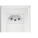 Conjunto Fame Evidence 4X2 Branco Com Placa (2Tomada 10A) Conjunto Fame Evidence 4X2 Branco Com Placa (2Tomada 10A)
