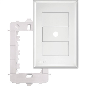 Placa Fame Evidence 4X2 Branca (Furo) Com Suporte 