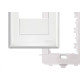 Placa Fame Evidence 4X2 Branca (1Modulo) Com Suporte 