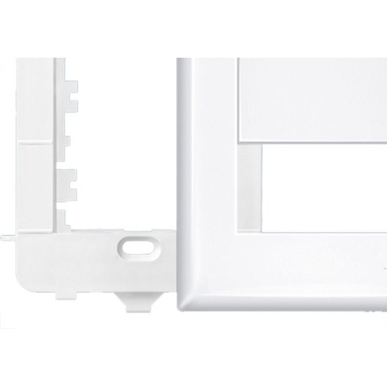 Placa Fame Evidence 4X2 Branca (2Modulo) Com Suporte 