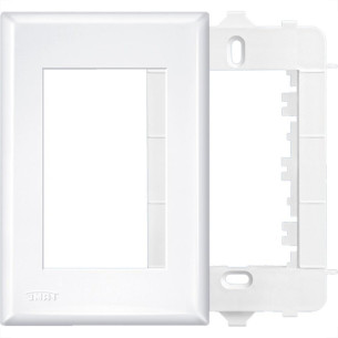 Placa Fame Evidence 4X2 Branca (3Modulo) Com Suporte 