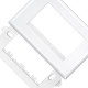 Placa Fame Evidence 4X2 Branca (3Modulo) Com Suporte 