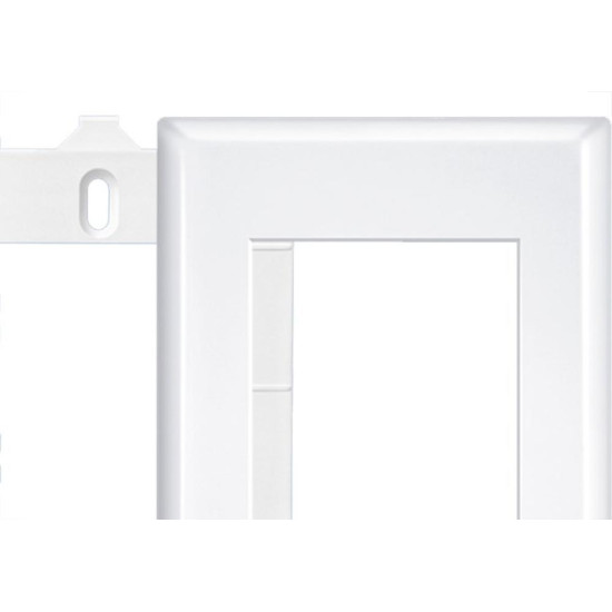 Placa Fame Evidence 4X2 Branca (3Modulo) Com Suporte 