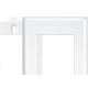 Placa Fame Evidence 4X2 Branca (3Modulo) Com Suporte 
