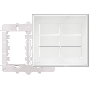 Placa Fame Evidence 4X4 Branca (Cega) Com Suporte 