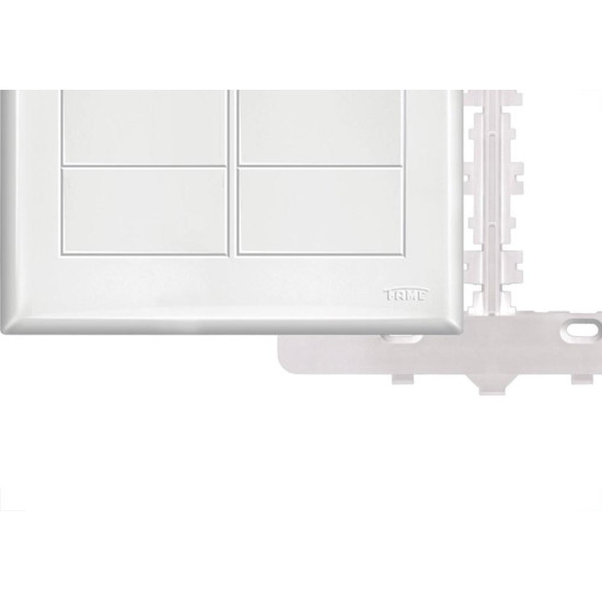 Placa Fame Evidence 4X4 Branca (Cega) Com Suporte 