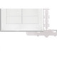 Placa Fame Evidence 4X4 Branca (Cega) Com Suporte 