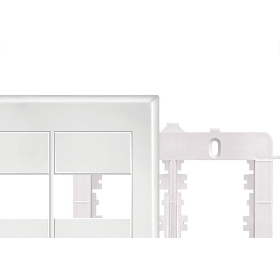 Placa Fame Evidence 4X4 Branca (2Modulo) Com Suporte 
