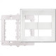Placa Fame Evidence 4X4 Branca (4Modulo) Com Suporte 