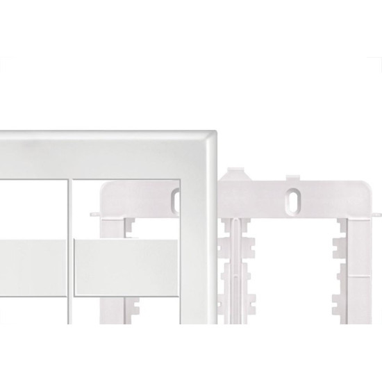 Placa Fame Evidence 4X4 Branca (4Modulo) Com Suporte 
