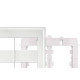 Placa Fame Evidence 4X4 Branca (4Modulo) Com Suporte 