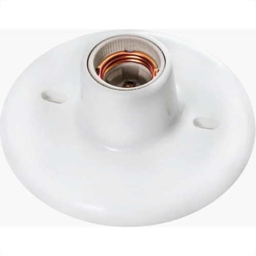 Plafonier Pvc Opl Branco Redondo Soquete Porcelana E27 3295 Plafonier Pvc Opl Branco Redondo Soquete Porcelana E27 3295