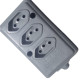 Tomada Barra Naticon Tripla 20A 2 Polos +Terra Cinza 610 Tomada Barra Naticon Tripla 20A 2 Polos +Terra Cinza 610