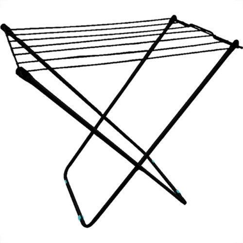 Varal Chao Maxeb Aco Portatil S/Aba Preto 0,80M