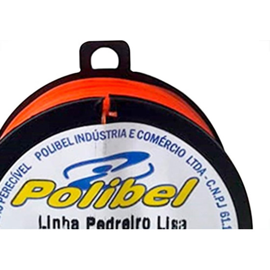 Linha Pedreiro 1 Fio Laranja Polibel 50M 1194 - Kit C/12 Linha Pedreiro 1 Fio Laranja Polibel 50M 1194 - Kit C/12