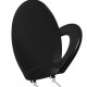 Assento Sanitario Astra Talento Oval Preto Tto/Pp*Pr1 Assento Sanitario Astra Talento Oval Preto Tto/Pp*Pr1