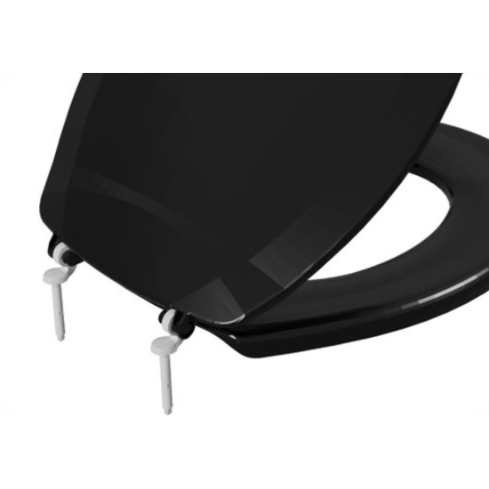 Assento Sanitario Astra Talento Oval Preto Tto/Pp*Pr1 Assento Sanitario Astra Talento Oval Preto Tto/Pp*Pr1