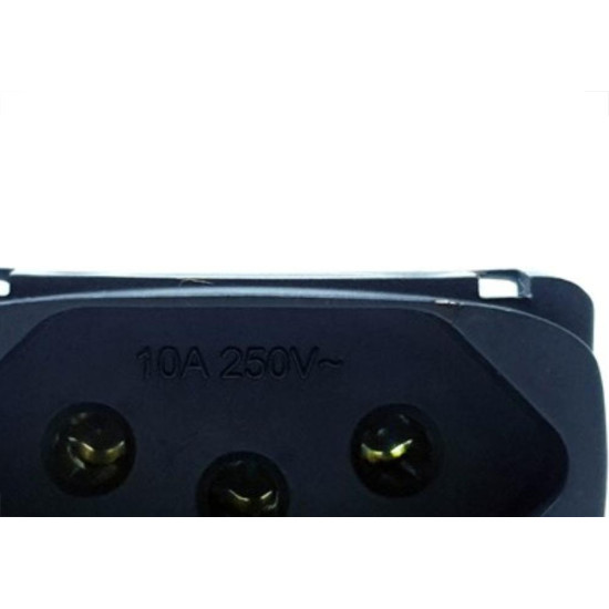 Modulo Tomada Alumbra Gracia 2Polo+Terra 10A Preto 85360 Modulo Tomada Alumbra Gracia 2Polo+Terra 10A Preto 85360