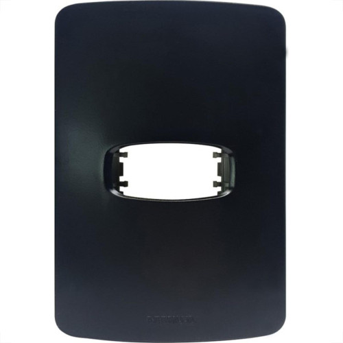 Placa Alumbra Gracia 4X2 Preta (1 Modulo) 85691 Placa Alumbra Gracia 4X2 Preta (1 Modulo) 85691