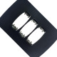 Placa Alumbra Gracia 4X2 Preta (3 Modulos) 85693 Placa Alumbra Gracia 4X2 Preta (3 Modulos) 85693