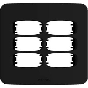 Placa Alumbra Gracia 4X4 Preta (6 Modulos) 85699