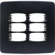 Placa Alumbra Gracia 4X4 Preta (Cega) 85698 Placa Alumbra Gracia 4X4 Preta (Cega) 85698