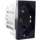 Modulo Tomada Alumbra Inova 2Polo+Terra 20A Black Piano 85510 Modulo Tomada Alumbra Inova 2Polo+Terra 20A Black Piano 85510
