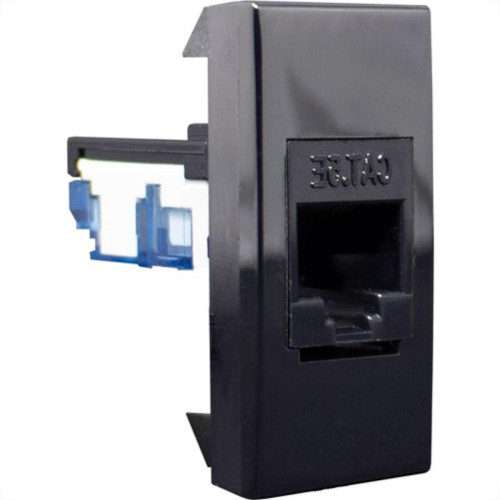 Modulo Alumbra Inova 1 Tomada Rj45 Black Piano 85516