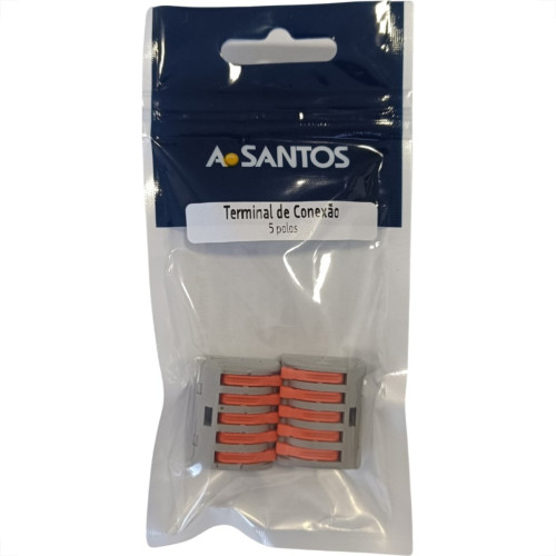 Conector Emenda Asantos Flow 5Polo 4Mm Com 2Pecas 3215