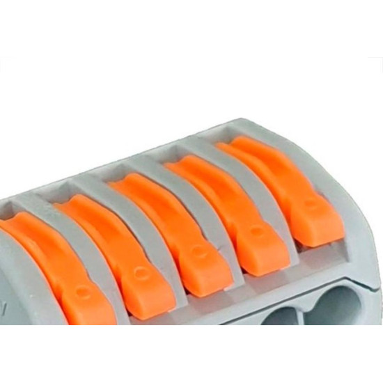 Conector Emenda Asantos Flow 5Polo 4Mm Com 2Pecas 3215 Conector Emenda Asantos Flow 5Polo 4Mm Com 2Pecas 3215