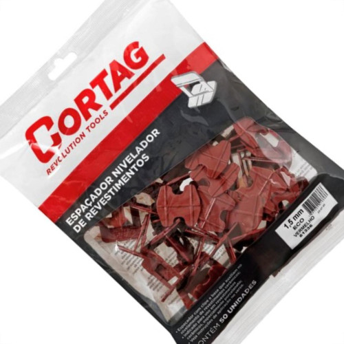 Espacador Nivelador Cortag Eco 1,5Mm Vermelho Com 50Pecas 61336 Espacador Nivelador Cortag Eco 1,5Mm Vermelho Com 50Pecas 61336