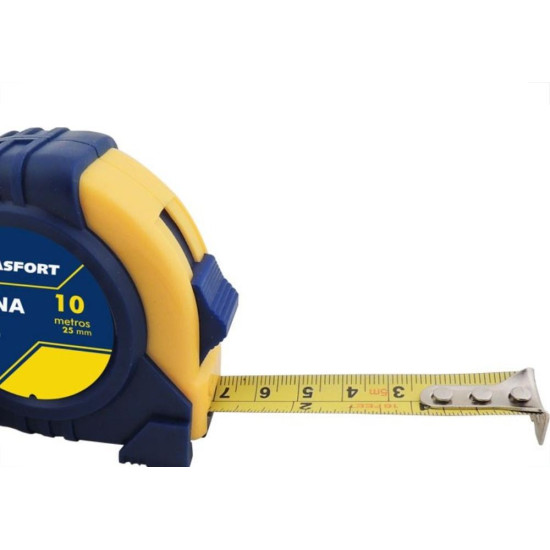 Trena Brasfort Emborrachada Grip 10M/25Mm Com Trava 7984 Trena Brasfort Emborrachada Grip 10M/25Mm Com Trava 7984