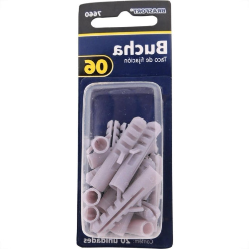 Cartela Bucha Fixacao Brasfort 06 Cartela Com 20 Pecas 7660 Cartela Bucha Fixacao Brasfort 06 Cartela Com 20 Pecas 7660