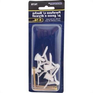 Cartela Bucha Fixacao Drywal Brasfort 04-16Mm+Parafuso Phillips Kit 4 Pecas 7678