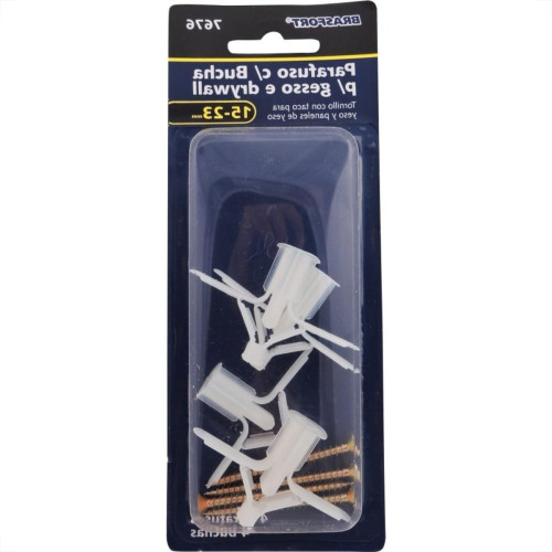 Cartela Bucha Fixacao Drywal Brasfort 15-23Mm+Parafuso Phillips Kit 4 Pecas 7676 Cartela Bucha Fixacao Drywal Brasfort 15-23Mm+Parafuso Phillips Kit 4 Pecas 7676